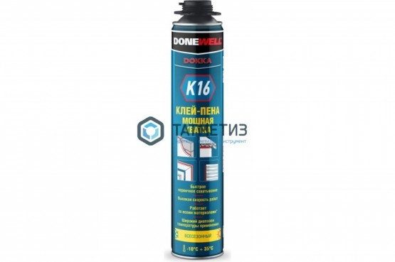 Клей-пена DONEWELL унив. всесезонная "Мощная хватка" 1000мл |  «ТАТМЕТИЗ» Клей-пена DONEWELL унив. всесезонная "Мощная хватка" 1000мл -  магазин крепежа «ТАТМЕТИЗ»