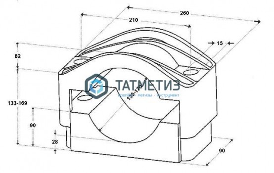 Хомуты для одиночного крепления Dutchclamp SE 135-170 -  магазин крепежа «ТАТМЕТИЗ»