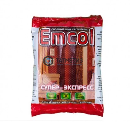 Клей для обоев ЭМКОЛ Супер-экспресс 0,2 кг.  /25 |  «ТАТМЕТИЗ» Клей для обоев ЭМКОЛ Супер-экспресс 0,2 кг.  /25 -  магазин крепежа «ТАТМЕТИЗ»