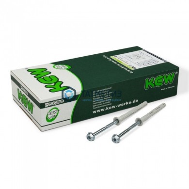 Дюбель фасадный 10х140, плоский борт, двойная зона, (50) KEW |  «ТАТМЕТИЗ» Дюбель фасадный 10х140, плоский борт, двойная зона, (50) KEW -  магазин крепежа «ТАТМЕТИЗ»