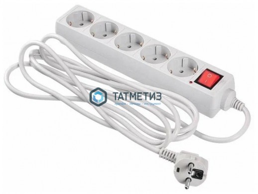 Удлинитель с сет.фильтром 5 х 3м с с з ПВС3*0, 75 BURO |  «ТАТМЕТИЗ» Удлинитель с сет.фильтром 5 х 3м с с з ПВС3*0, 75 BURO -  магазин крепежа «ТАТМЕТИЗ»