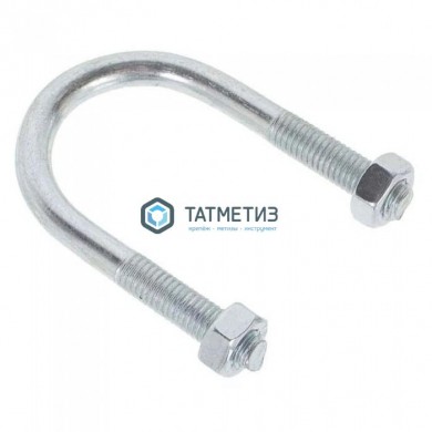 Хомут U-образный d 61 (2 ) М10  UBZ |  «ТАТМЕТИЗ» Хомут U-образный d 61 (2 ) М10  UBZ -  магазин крепежа «ТАТМЕТИЗ»