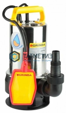 Насос GRINDA д грязной воды погружной, пропускная способность 13500 л час, высота подачи воды 8 м, 750 Вт |  «ТАТМЕТИЗ» Насос GRINDA д грязной воды погружной, пропускная способность 13500 л час, высота подачи воды 8 м, 750 Вт -  магазин крепежа «ТАТМЕТИЗ»