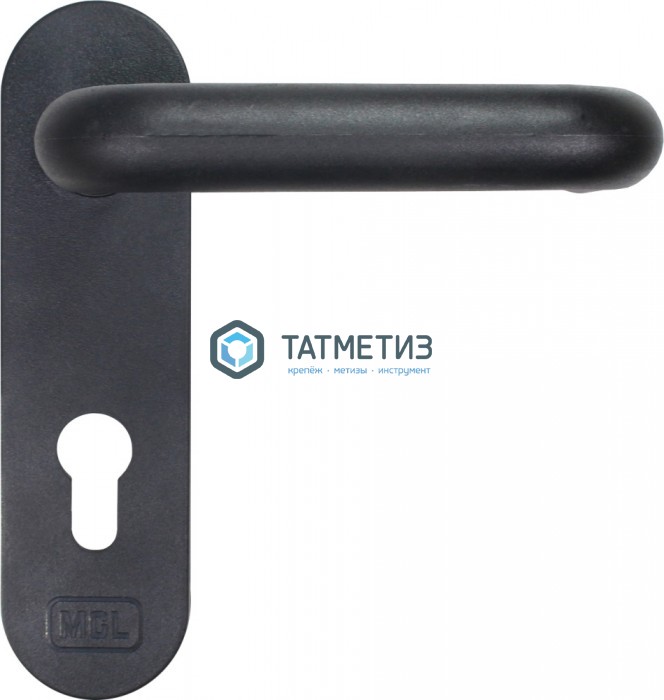 Ручки дверные MCL РН-7201П (КВ-125мм) черные с пружиной для тех. дверей Ручки дверные MCL РН-7201П (КВ-125мм) черные с пружиной для тех. дверей